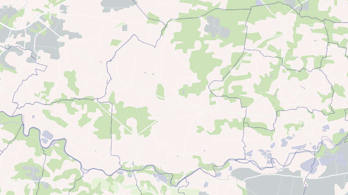 Aperçu cartographique de Souprosse, centré sur la commune