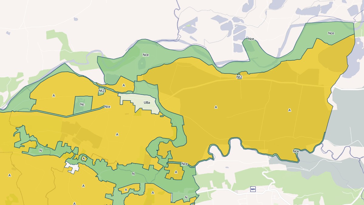 Aperçu cartographique de Toulouzette, centré sur la commune