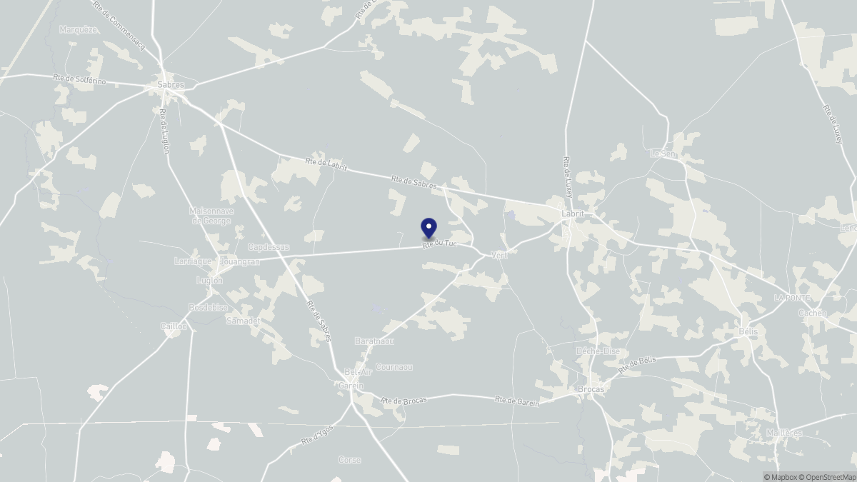 Aperçu cartographique de Vert, centré sur la commune