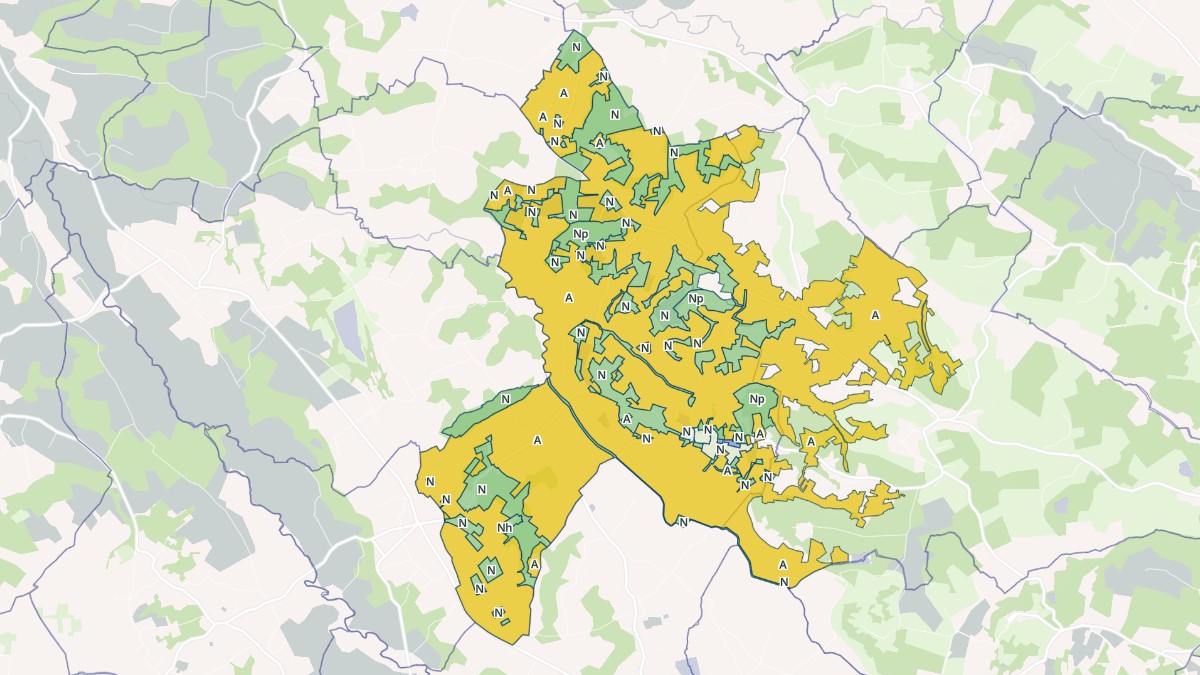 Aperçu cartographique de Vielle-Tursan, centré sur la commune