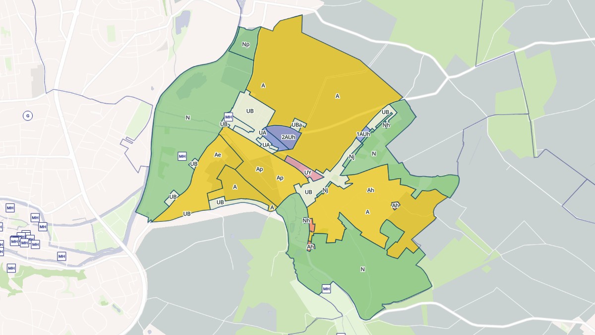 Aperçu cartographique de Areines, centré sur la commune