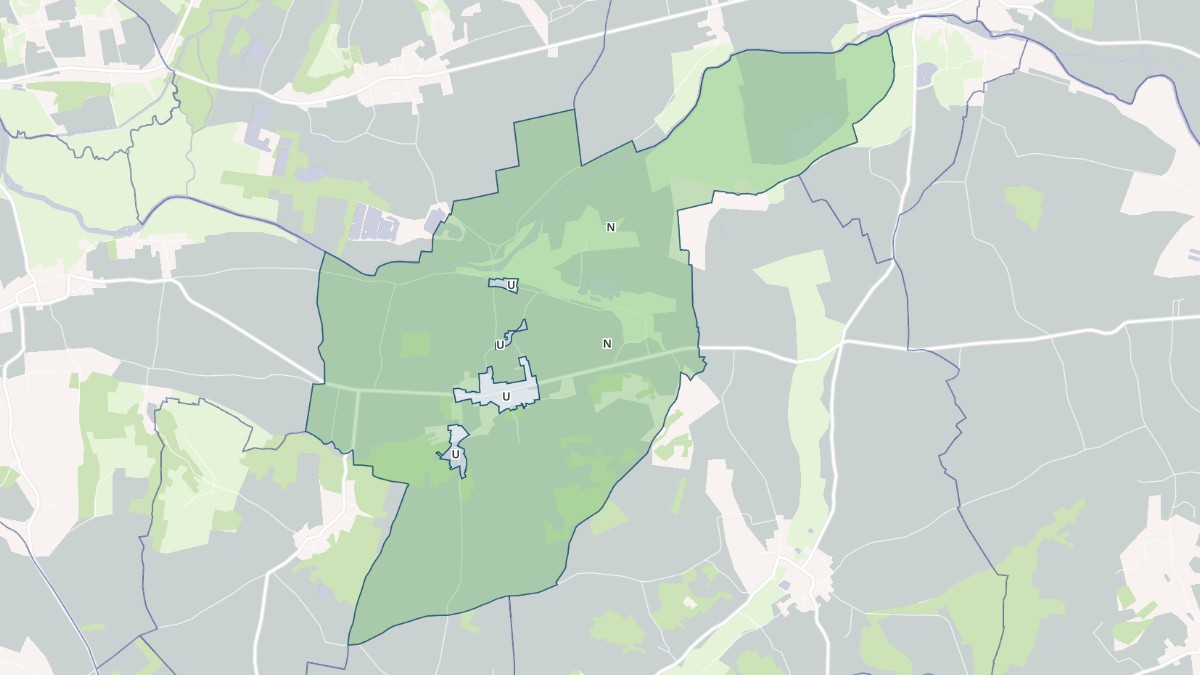 Aperçu cartographique de Artins, centré sur la commune