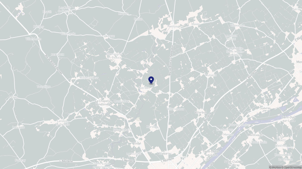 Aperçu cartographique de Averdon, centré sur la commune