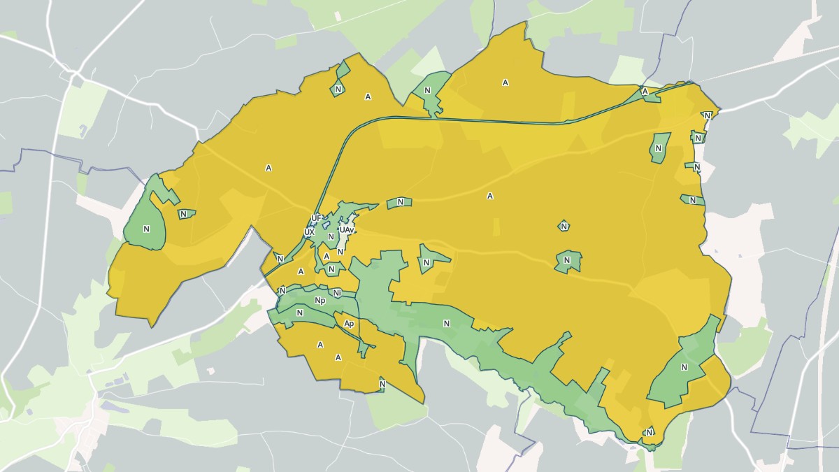 Aperçu cartographique de Boursay, centré sur la commune