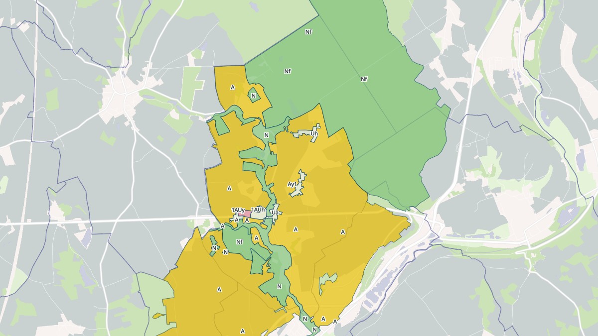Aperçu cartographique de Busloup, centré sur la commune