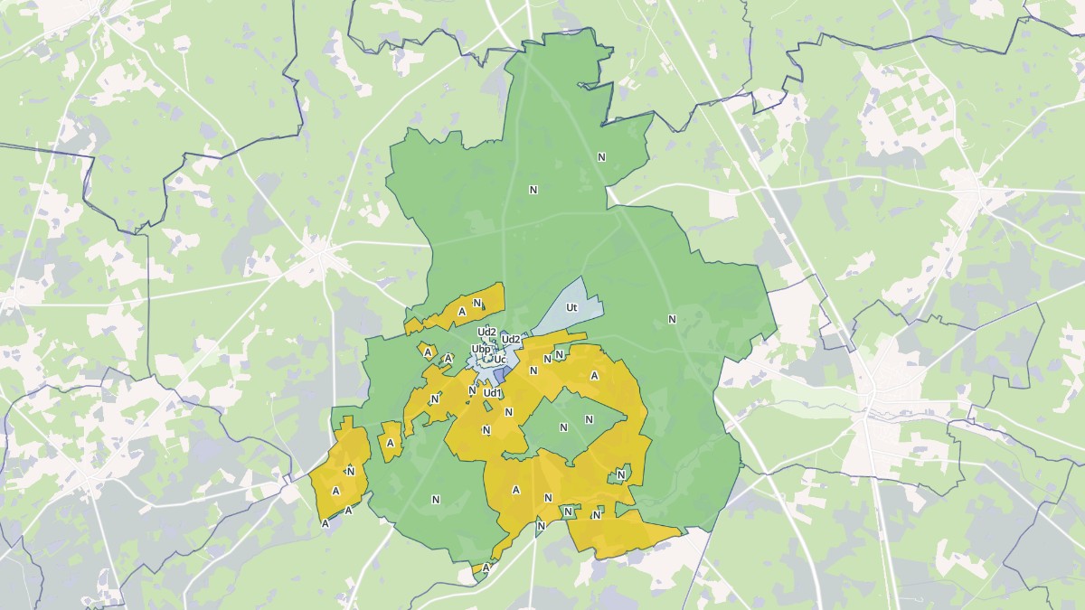 Aperçu cartographique de Chaumont-sur-Tharonne, centré sur la commune