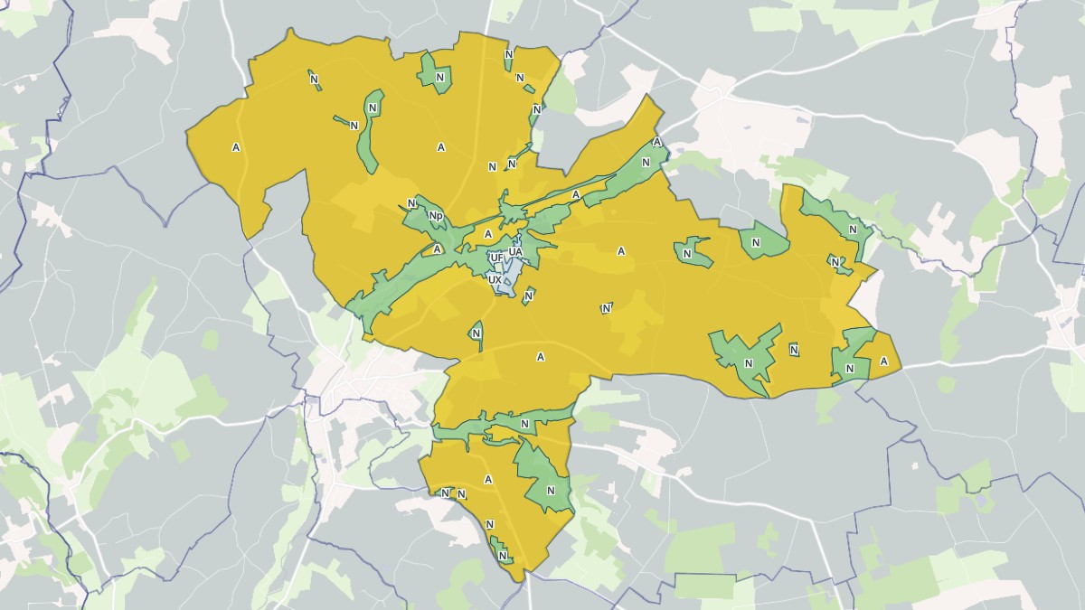 Aperçu cartographique de Choue, centré sur la commune