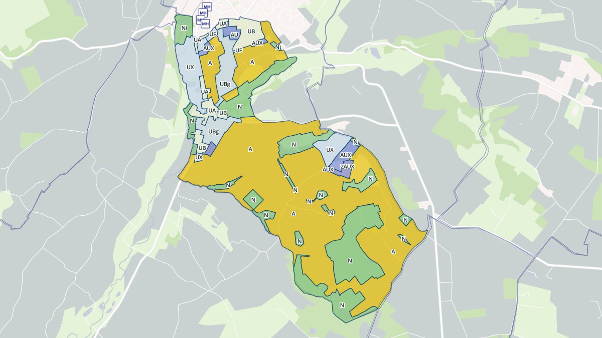 Aperçu cartographique de Cormenon, centré sur la commune