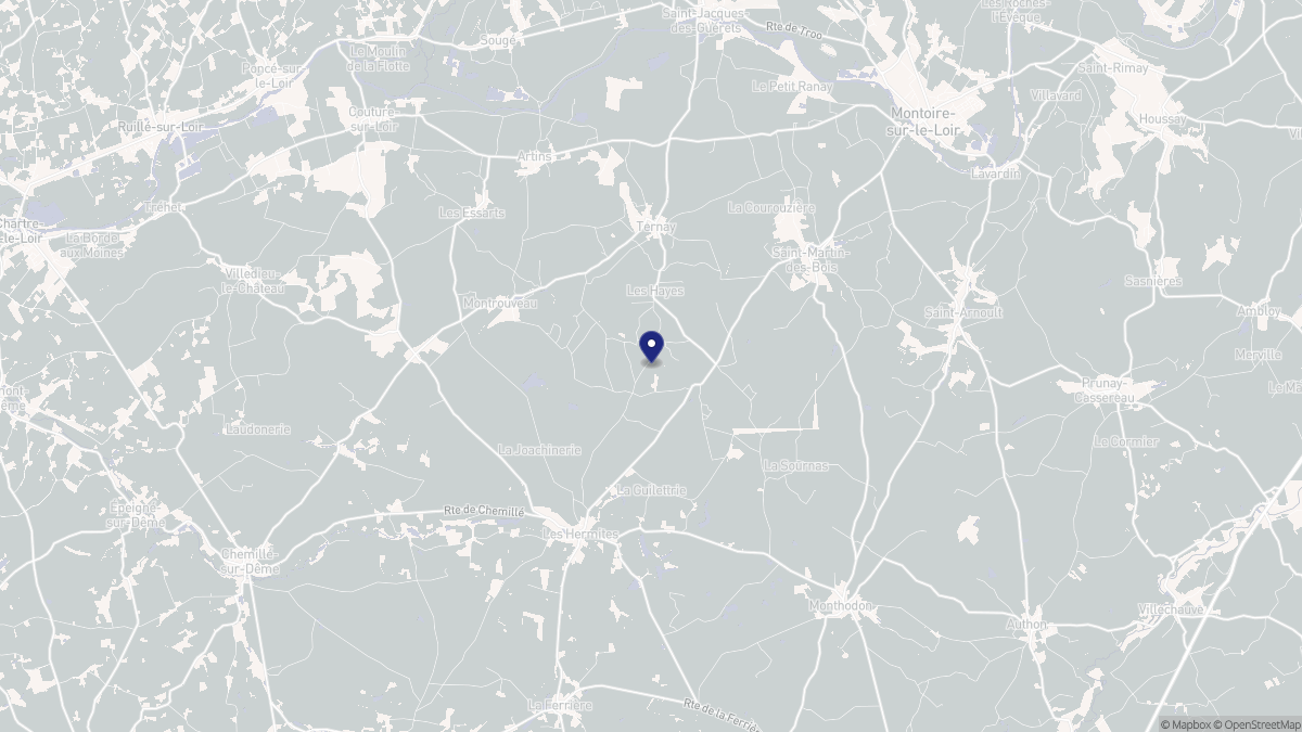 Aperçu cartographique de Les Hayes, centré sur la commune