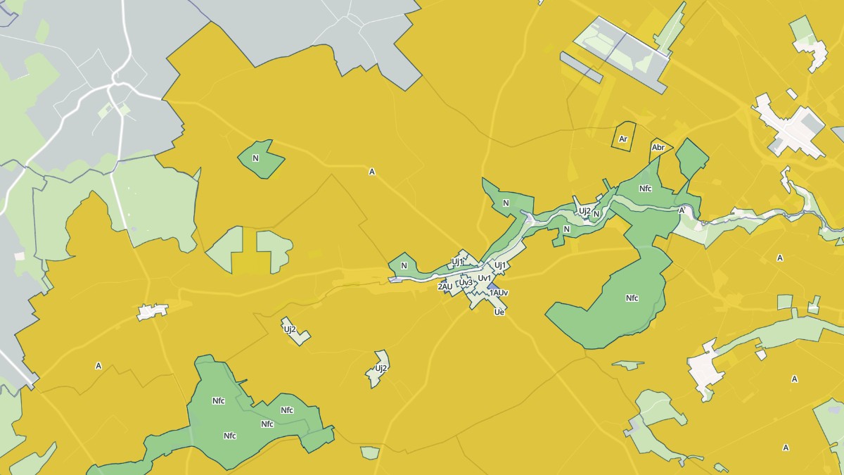 Aperçu cartographique de Landes-le-Gaulois, centré sur la commune