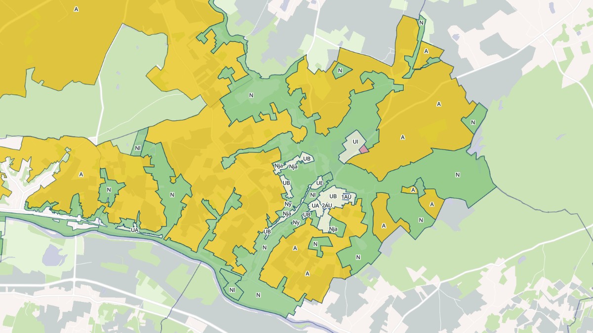 Aperçu cartographique de Monthou-sur-Cher, centré sur la commune