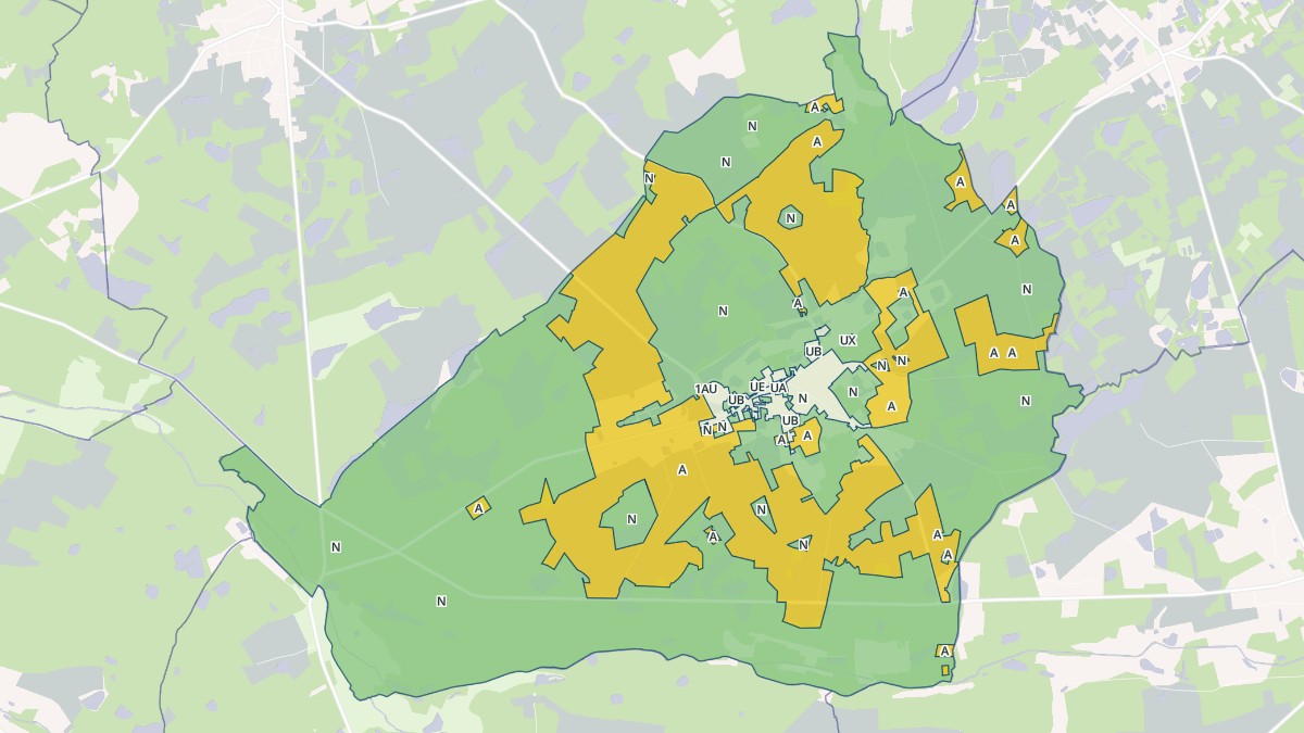 Aperçu cartographique de Montrieux-en-Sologne, centré sur la commune