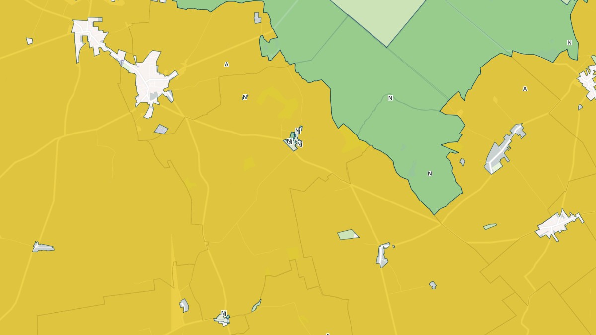 Aperçu cartographique de Le Plessis-l'Échelle, centré sur la commune