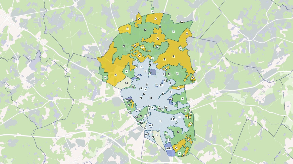 Aperçu cartographique de Romorantin-Lanthenay, centré sur la commune