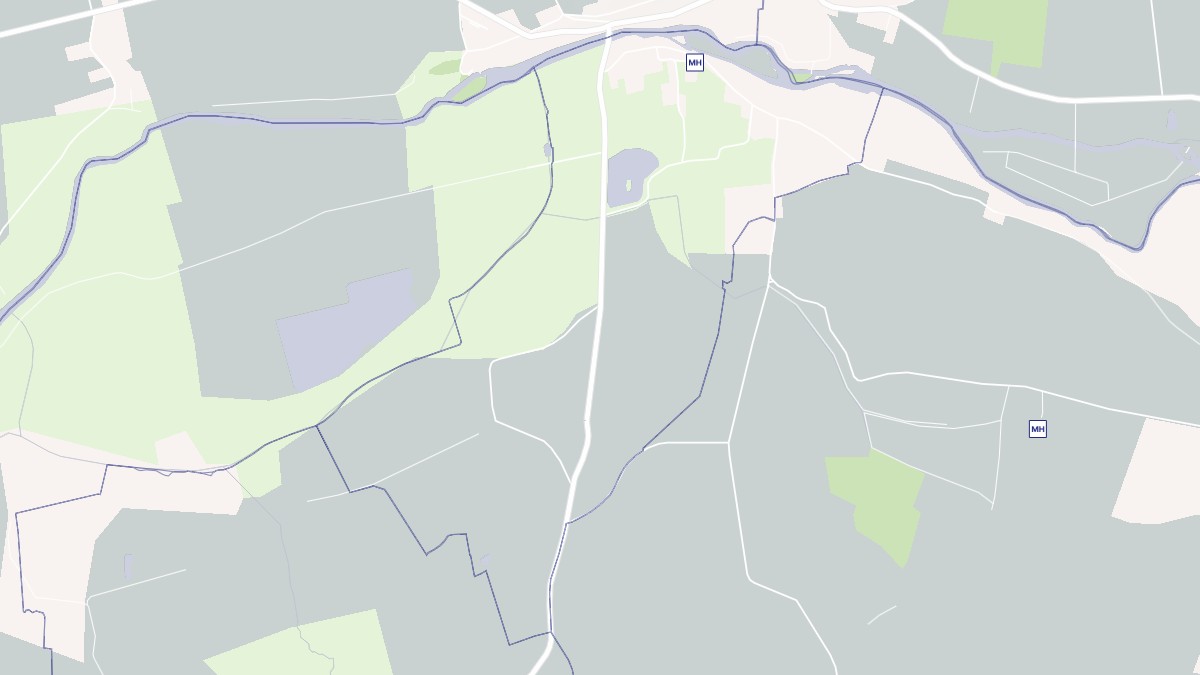 Aperçu cartographique de Saint-Jacques-des-Guérets, centré sur la commune