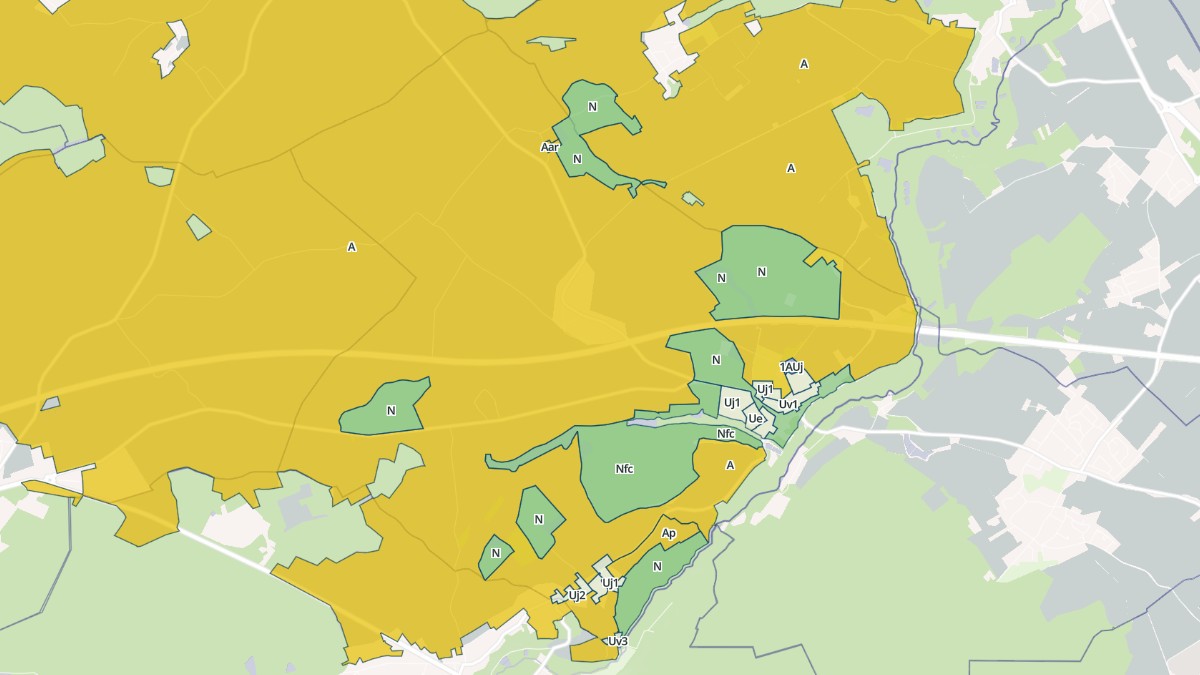 Aperçu cartographique de Saint-Lubin-en-Vergonnois, centré sur la commune