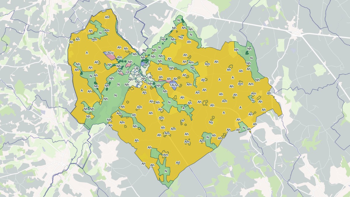 Aperçu cartographique de Savigny-sur-Braye, centré sur la commune