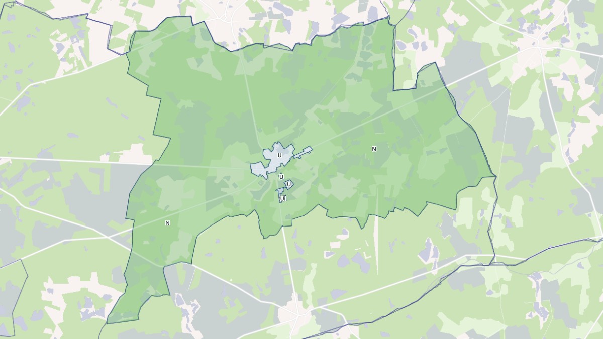 Aperçu cartographique de Souvigny-en-Sologne, centré sur la commune
