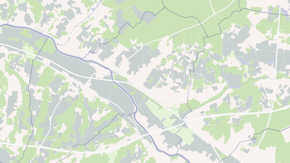 Aperçu cartographique de Thésée, centré sur la commune