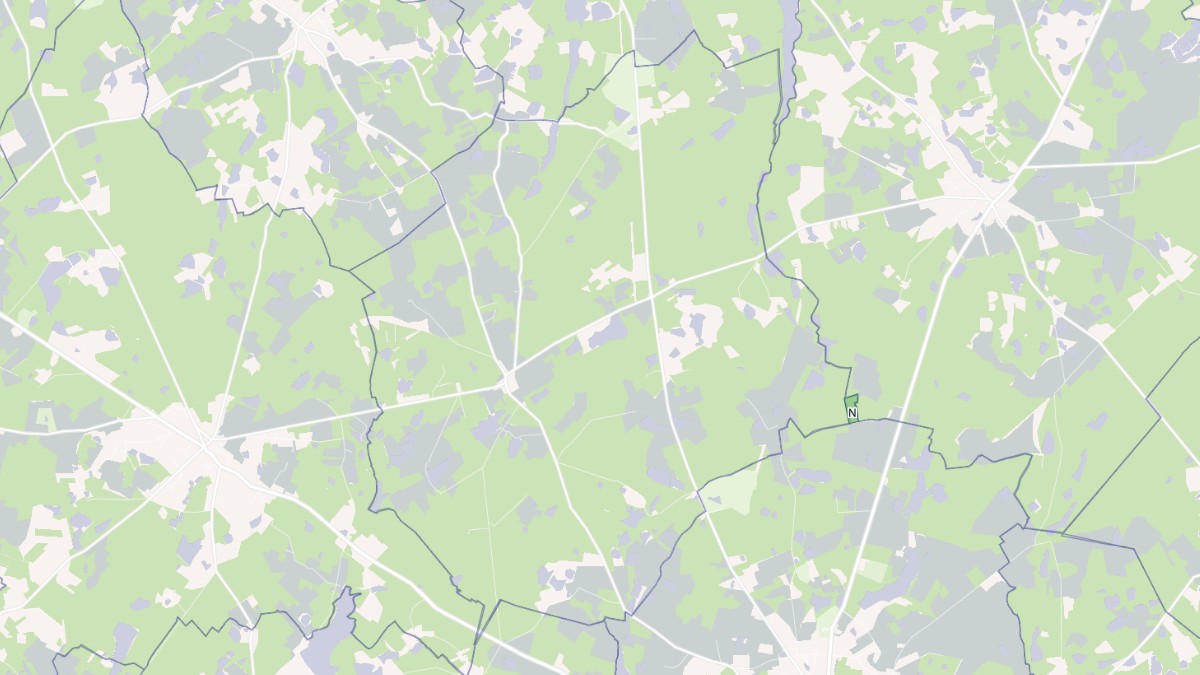 Aperçu cartographique de Veilleins, centré sur la commune