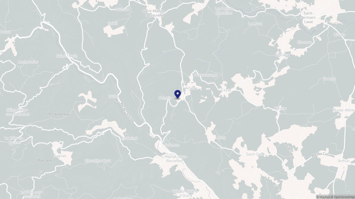 Aperçu cartographique de Ailleux, centré sur la commune
