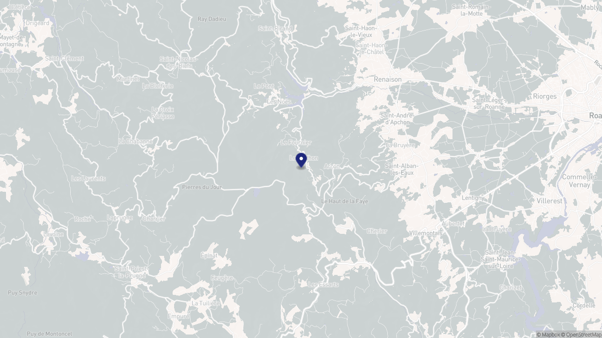 Aperçu cartographique de Arcon, centré sur la commune