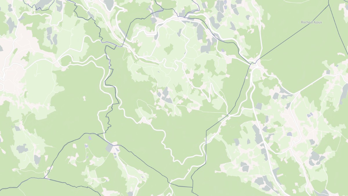 Aperçu cartographique de Belleroche, centré sur la commune