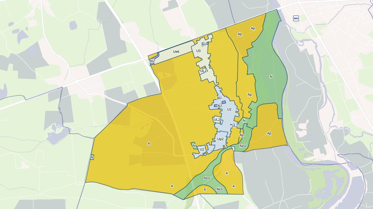 Aperçu cartographique de Boisset-lès-Montrond, centré sur la commune