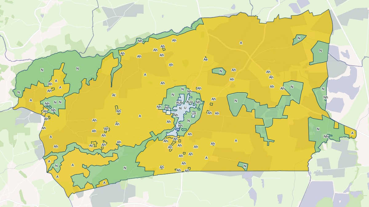 Aperçu cartographique de Bussy-Albieux, centré sur la commune