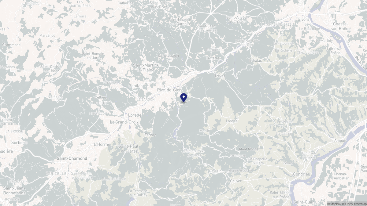 Aperçu cartographique de Châteauneuf, centré sur la commune