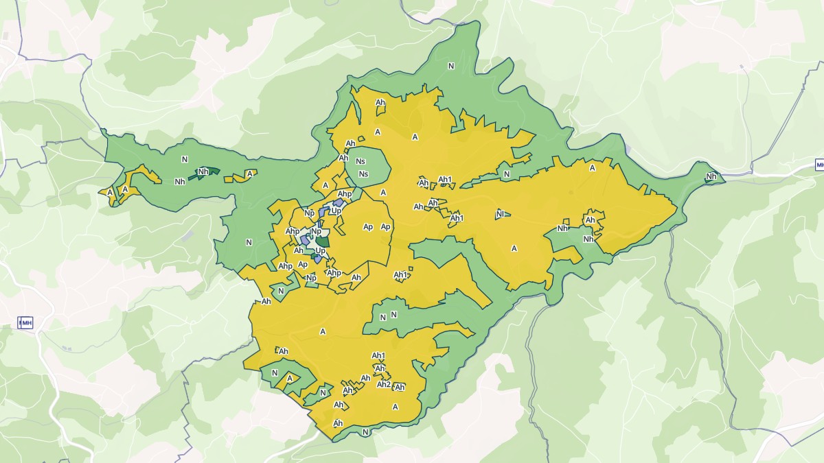 Aperçu cartographique de Chenereilles, centré sur la commune