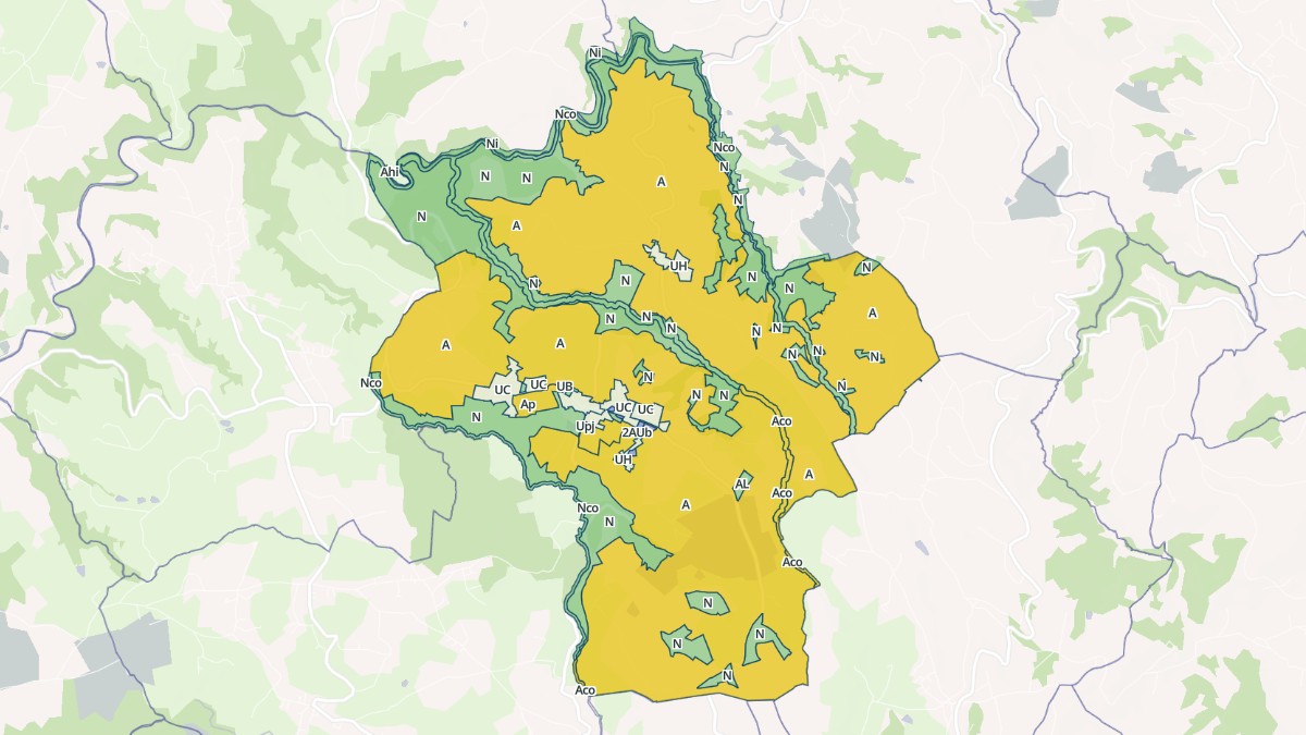Aperçu cartographique de Chevrières, centré sur la commune