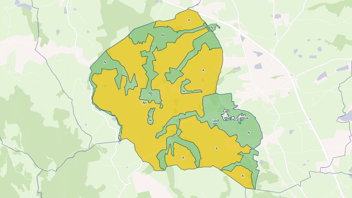 Aperçu cartographique de Le Crozet, centré sur la commune