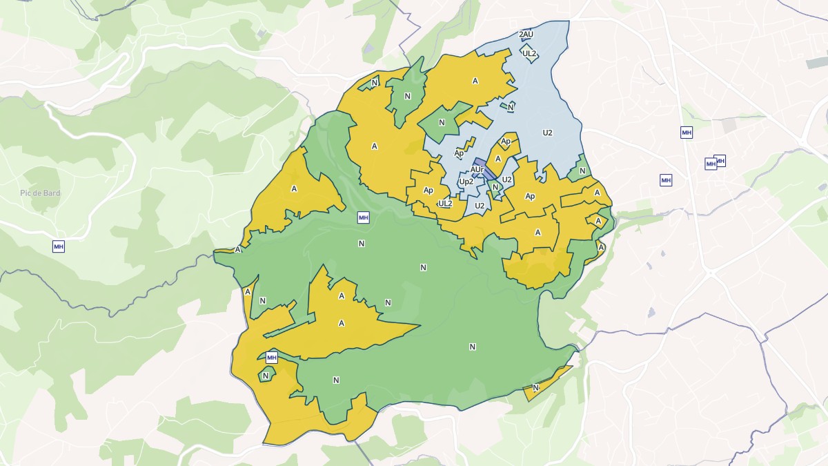 Aperçu cartographique de Écotay-l'Olme, centré sur la commune