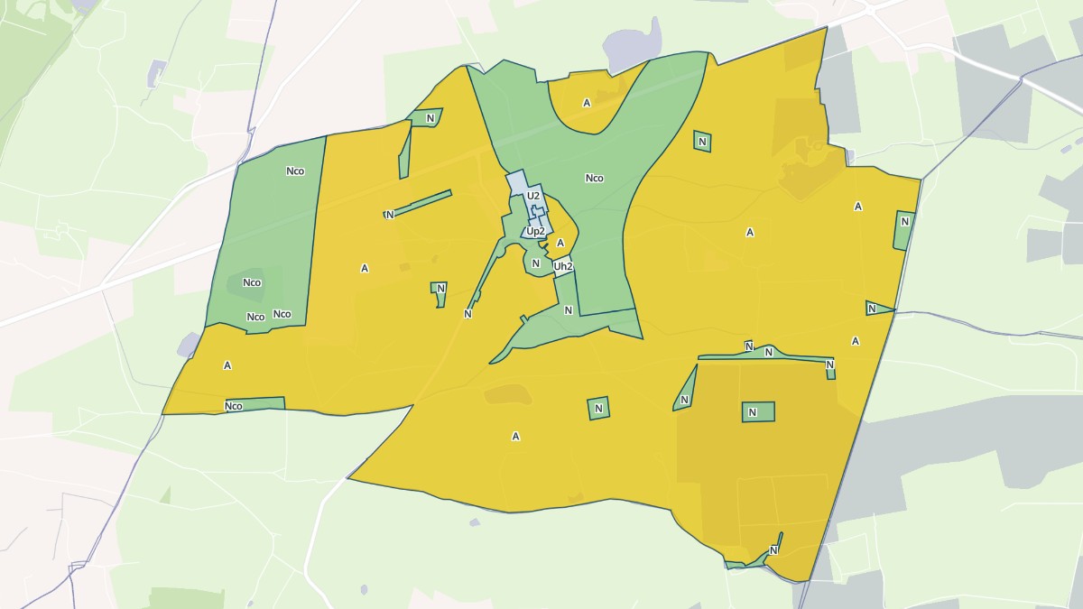Aperçu cartographique de Grézieux-le-Fromental, centré sur la commune