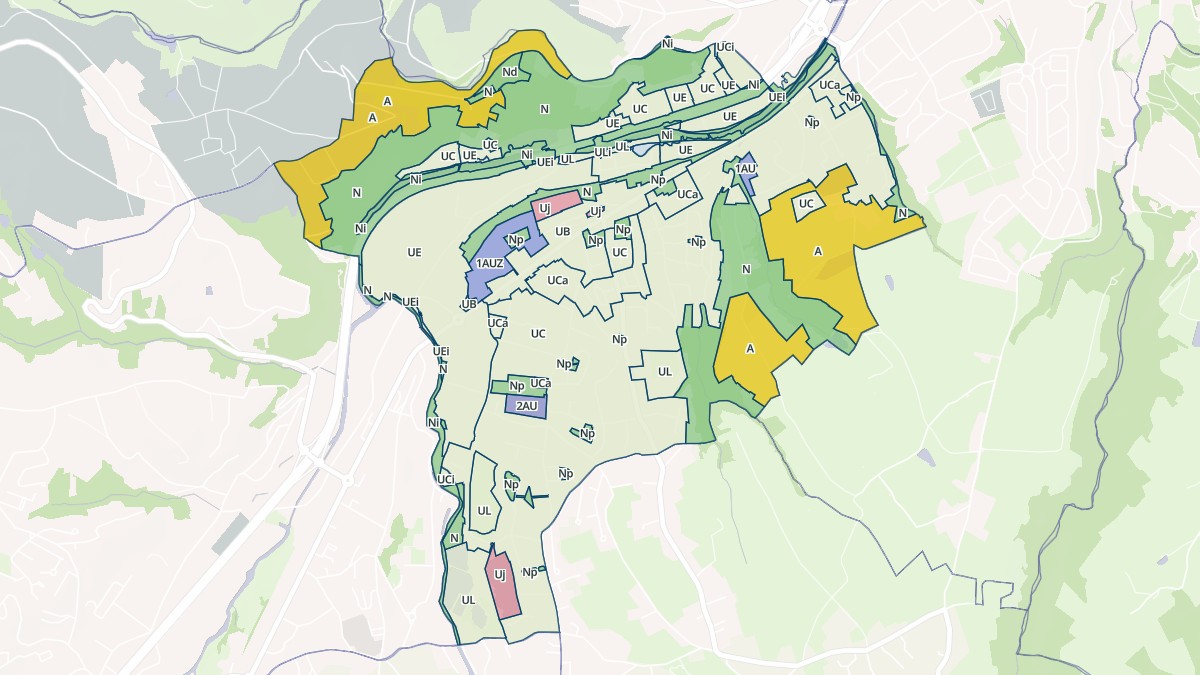 Aperçu cartographique de Lorette, centré sur la commune