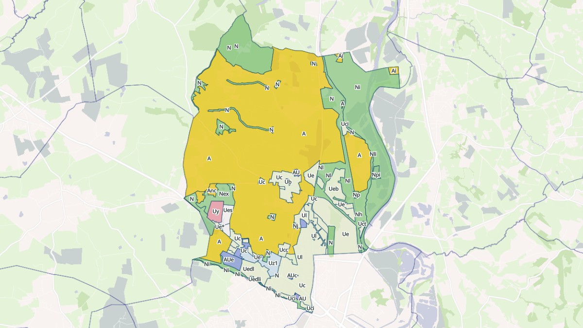 Aperçu cartographique de Mably, centré sur la commune
