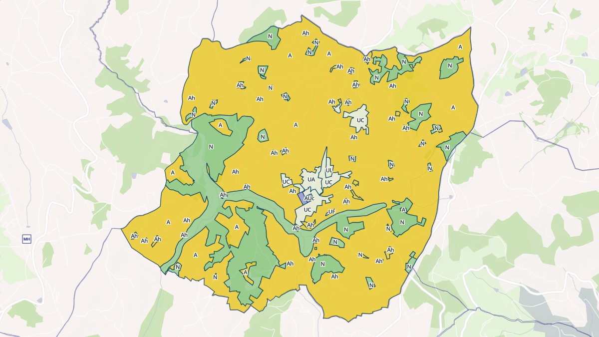 Aperçu cartographique de Marcenod, centré sur la commune