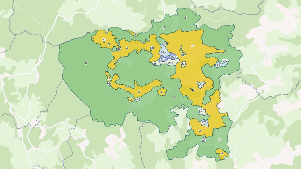 Aperçu cartographique de Marols, centré sur la commune