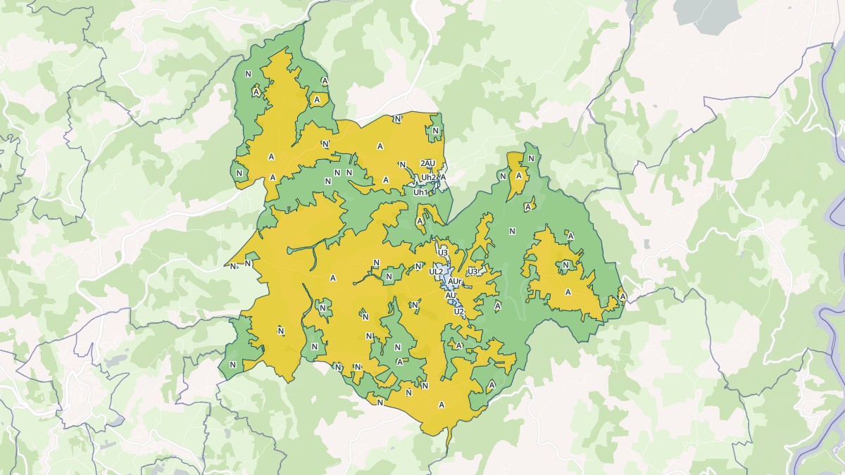 Aperçu cartographique de Périgneux, centré sur la commune