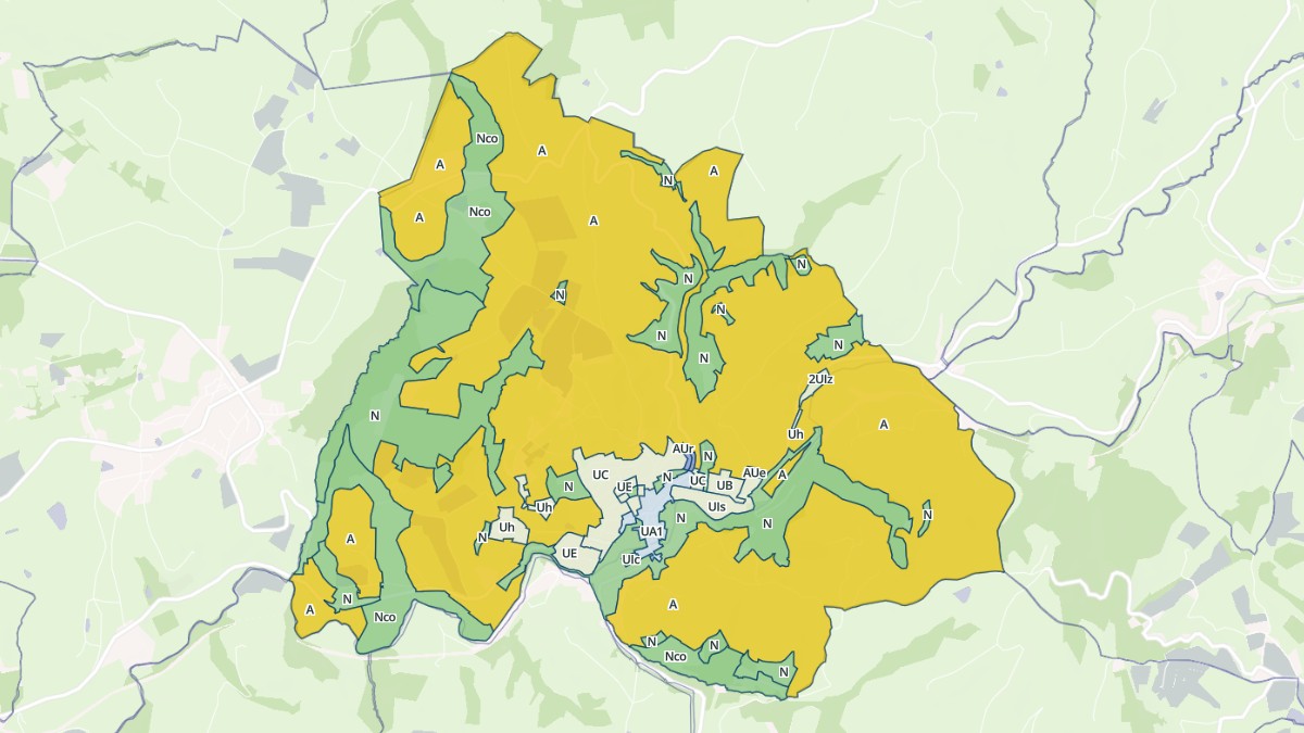 Aperçu cartographique de Régny, centré sur la commune