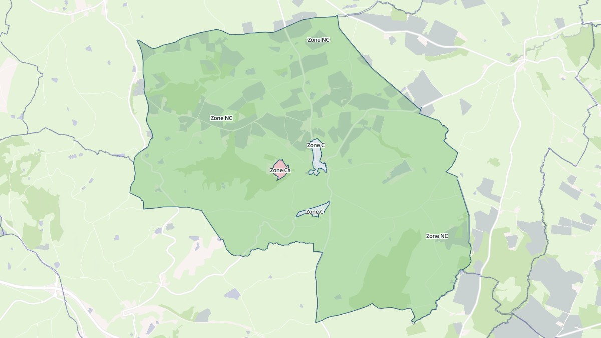 Aperçu cartographique de Sail-les-Bains, centré sur la commune