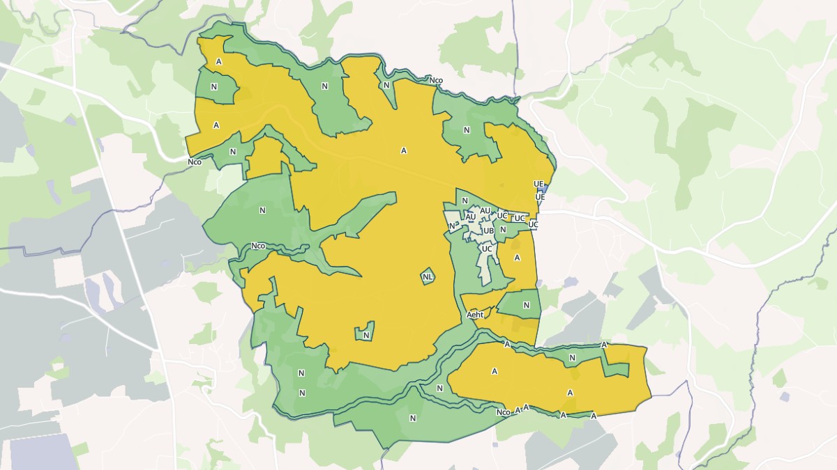 Aperçu cartographique de Saint-Barthélemy-Lestra, centré sur la commune