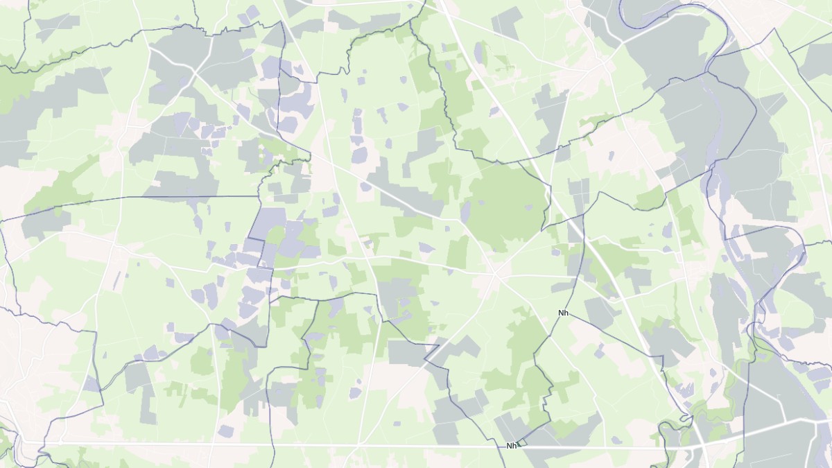Aperçu cartographique de Sainte-Foy-Saint-Sulpice, centré sur la commune