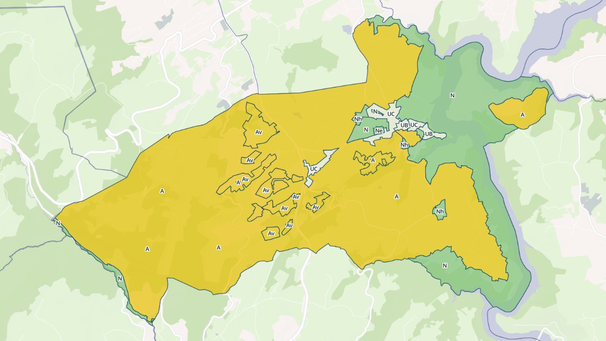 Aperçu cartographique de Saint-Jean-Saint-Maurice-sur-Loire, centré sur la commune