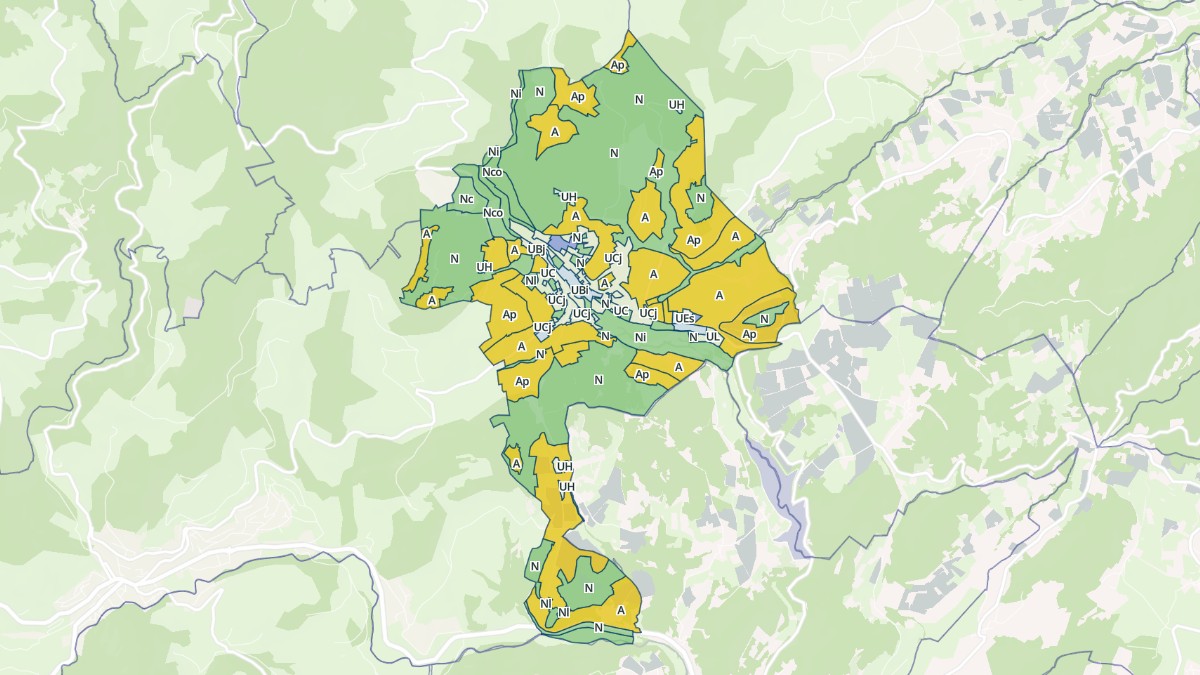 Aperçu cartographique de Saint-Julien-Molin-Molette, centré sur la commune