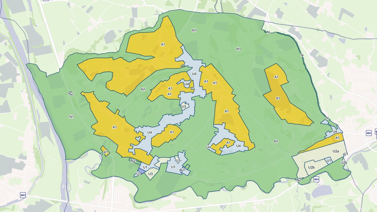 Aperçu cartographique de Saint-Nizier-sous-Charlieu, centré sur la commune