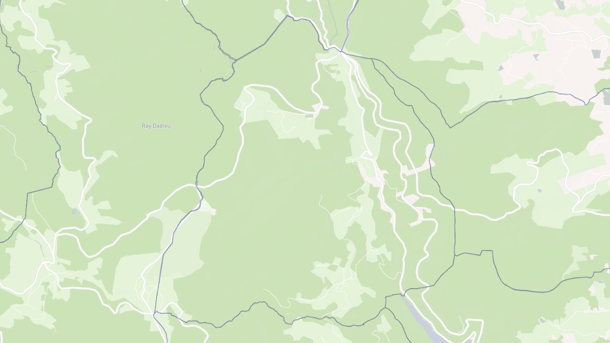 Aperçu cartographique de Saint-Rirand, centré sur la commune