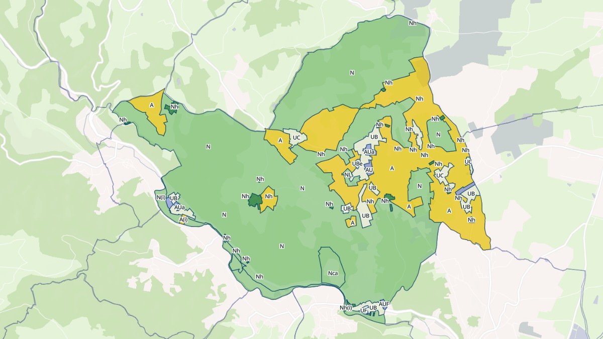 Aperçu cartographique de Saint-Sixte, centré sur la commune