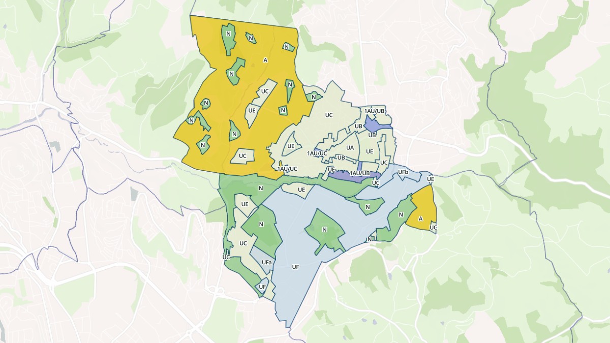 Aperçu cartographique de La Talaudière, centré sur la commune